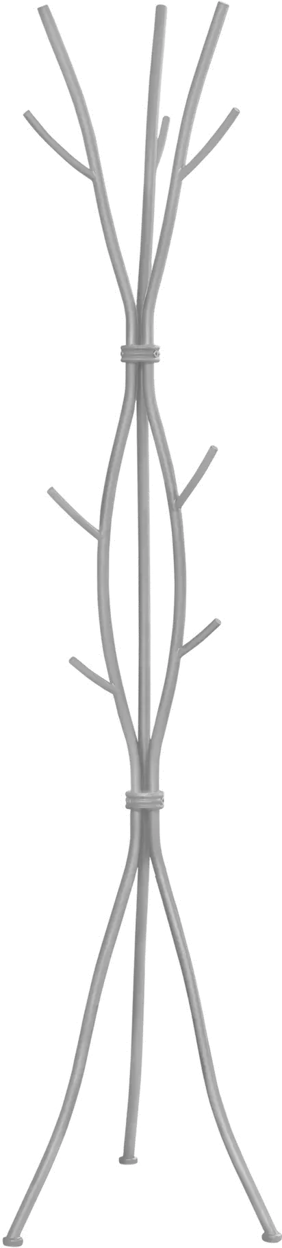 Monarch Silver 3-Hook 72 Coat Rack-2