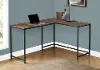 Lindzee Reclaimed Wood and Black L-shaped Desk