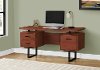 Cherry and Black Computer Desk