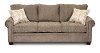 Casual Contemporary Mocha Brown Sofa - Sevilla