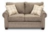 Casual Contemporary Mocha Brown Loveseat - Sevilla