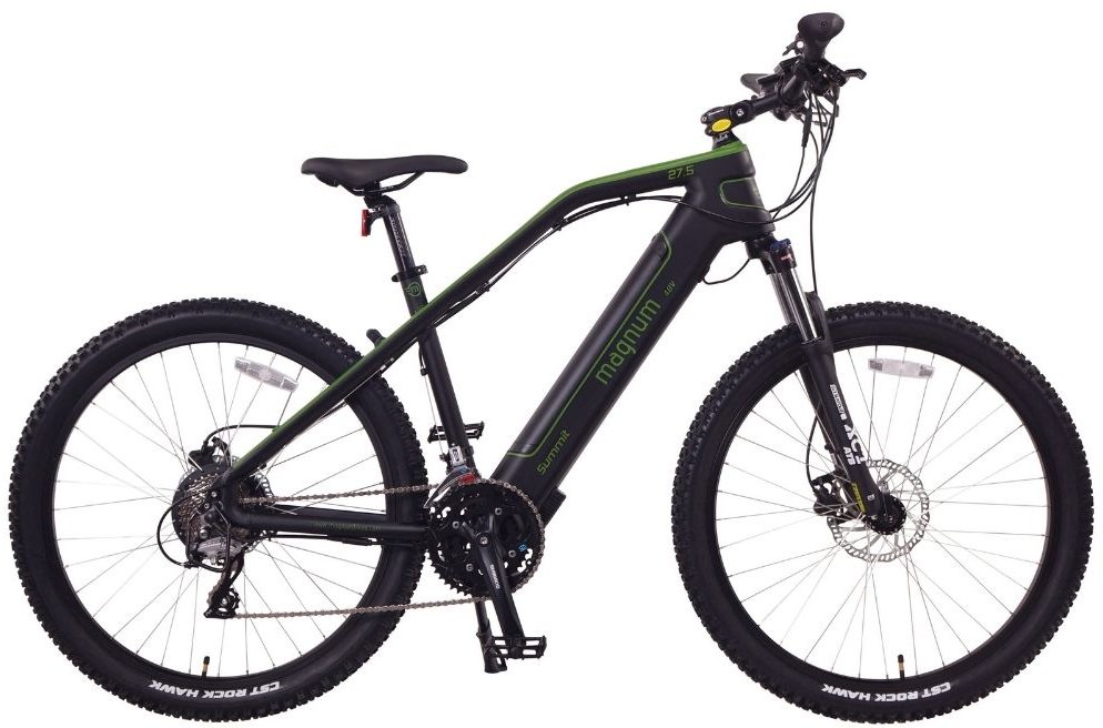 Magnum Summit Electric Bike with 29 Wheels - Green and Black-1