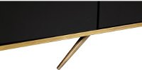 Mid Century Modern Black and Gold Dining Room Sideboard - Modern Eclectic-7