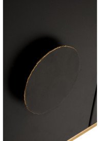Modern Eclectic Mid Century Modern Black and Gold Dining Room Sideboard-6