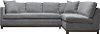 Modern Gray 2-Piece Sectional with RAF Chaise - Clayton