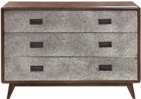 Modern Dark Oak and Metal Dresser - Modern Eclectic