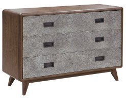 Modern Dark Oak and Metal Dresser - Modern Eclectic-2