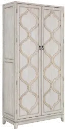 Modern Eclectic Beige Tall Bar Cabinet-2