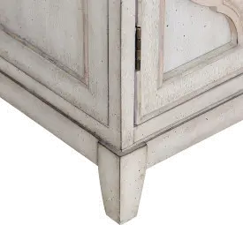 Modern Eclectic Beige Tall Bar Cabinet-7