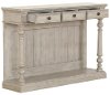 Farmhouse White Wash Accent Table - Modern Eclectic