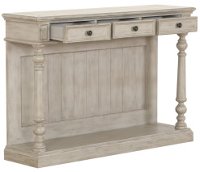 Farmhouse White Wash Accent Table - Modern Eclectic