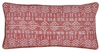 Zulu Red Clay Indoor-Outdoor Rectangle Throw Pillow