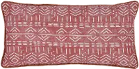 Zulu Red Clay Indoor-Outdoor Rectangle Throw Pillow