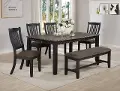 Jorie Black 6 Piece Dining Room Set
