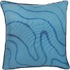 Blue Indoor-Outdoor Creek Throw Pillow
