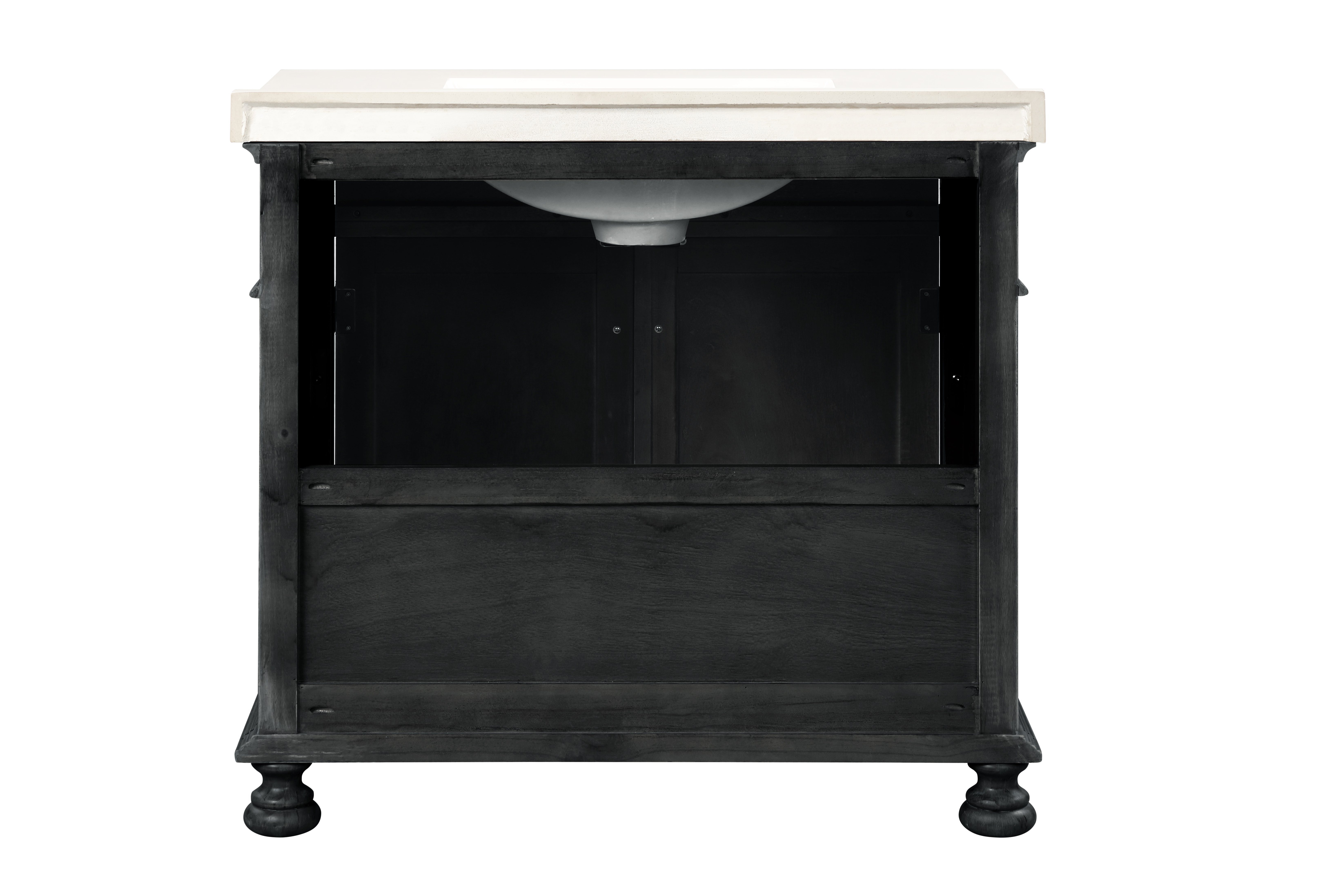 Dark Antique Slate 31 inch Bathroom Vanity - Shaye-2