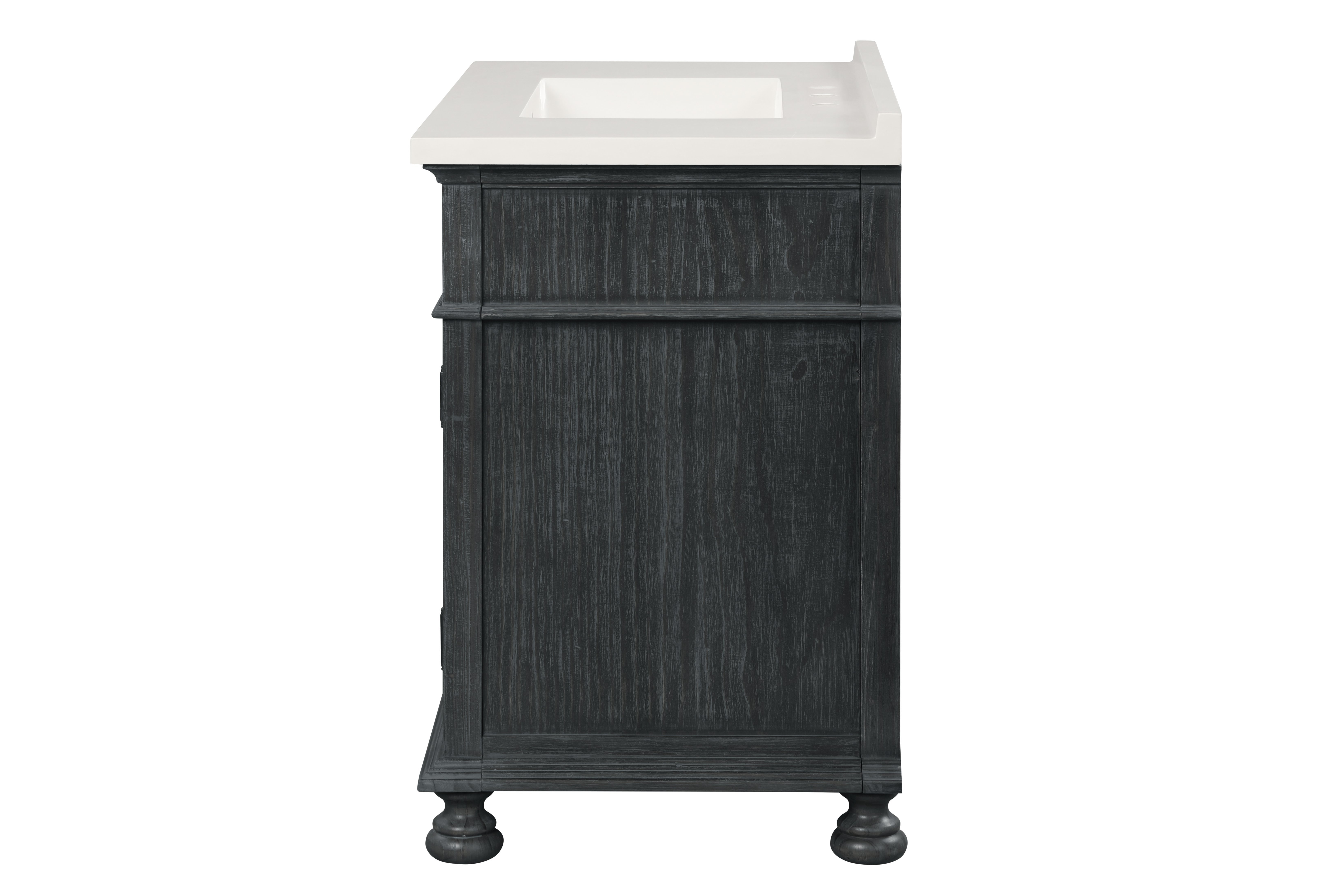 Dark Antique Slate 31 inch Bathroom Vanity - Shaye-5