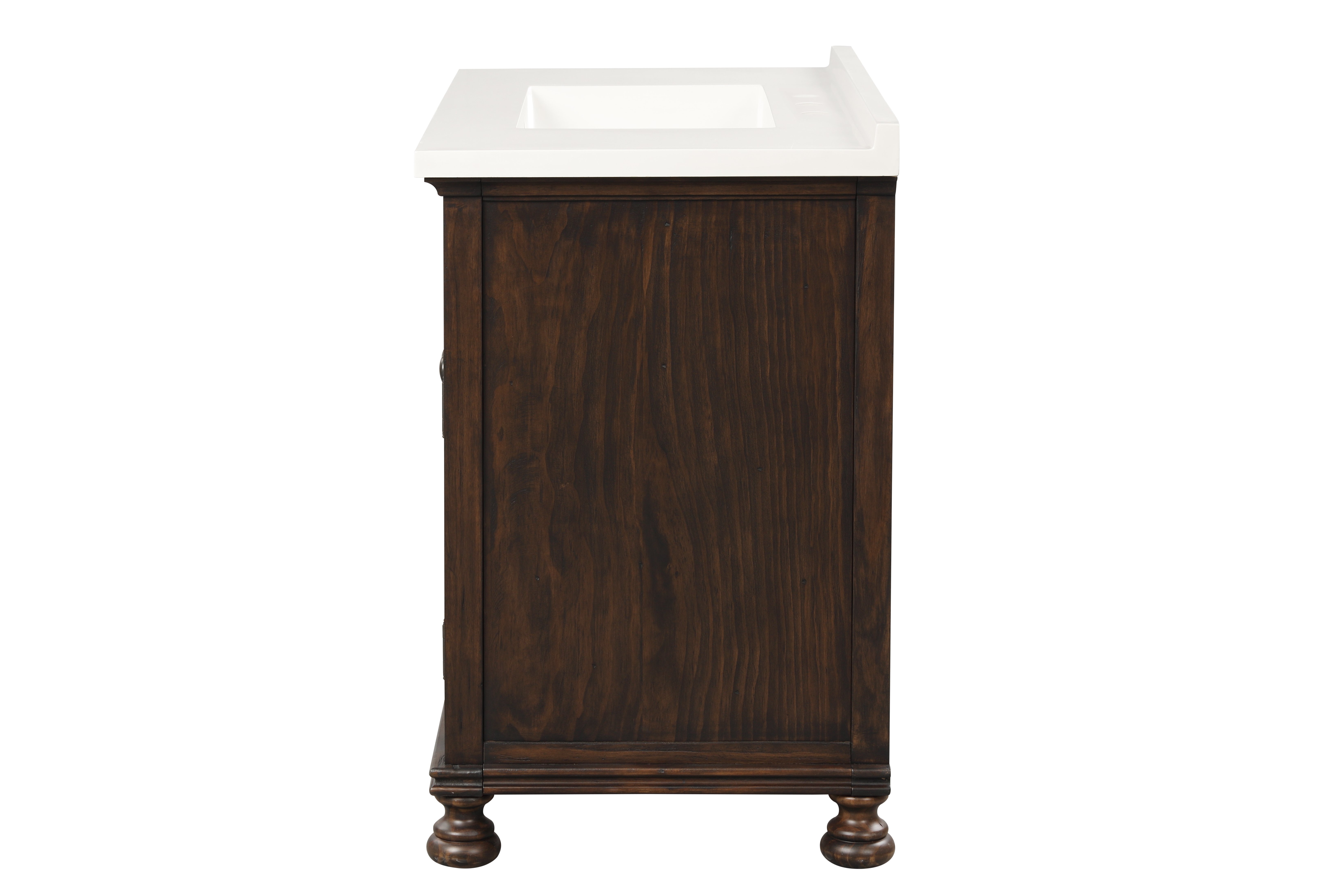 Dark Antique Brown 31 inch Bathroom Vanity - Shaye-5