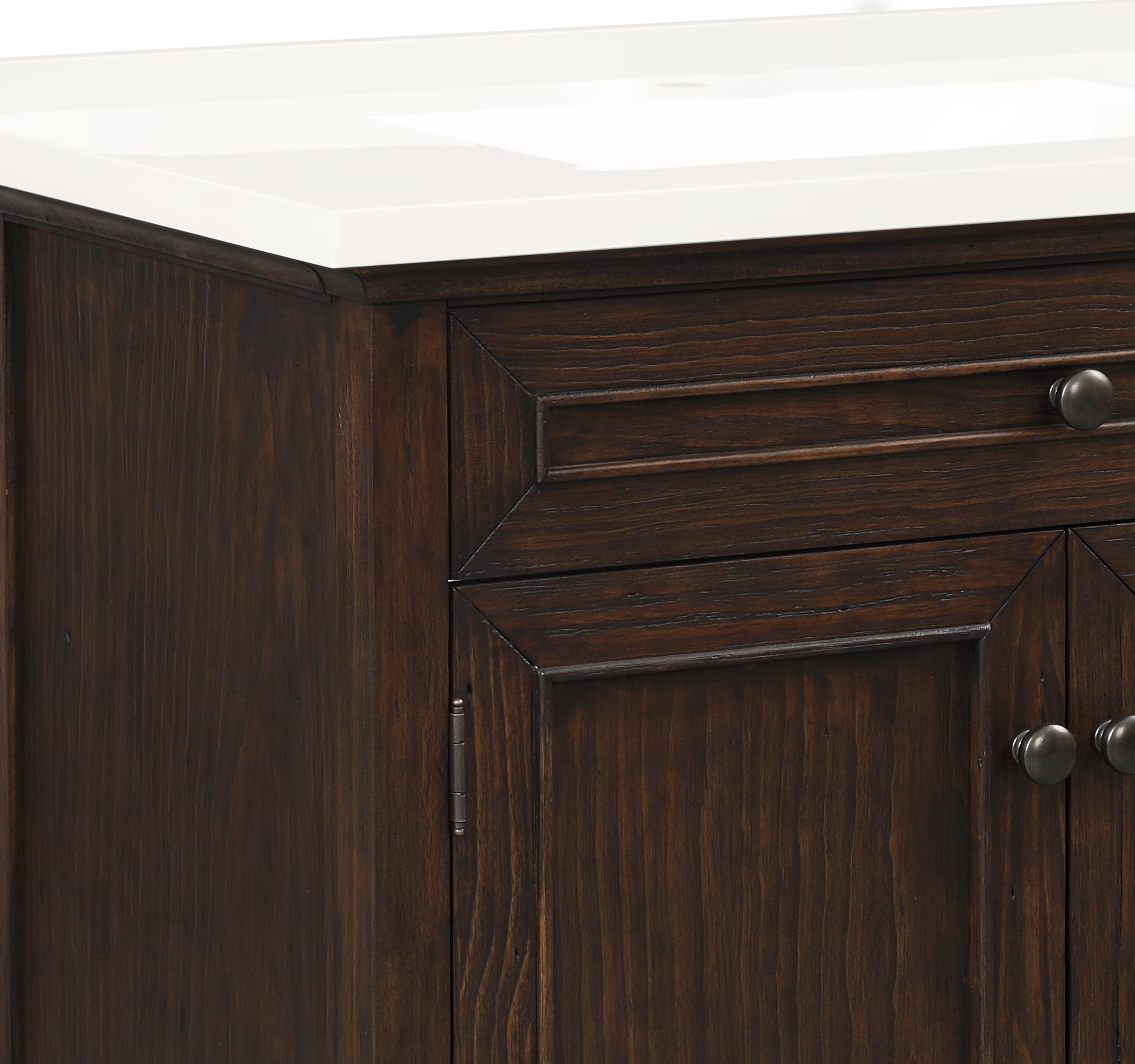 Dark Antique Brown 31 inch Bathroom Vanity - Shaye-7