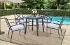 42 Round Slat Top Outdoor Patio Table - San Marino