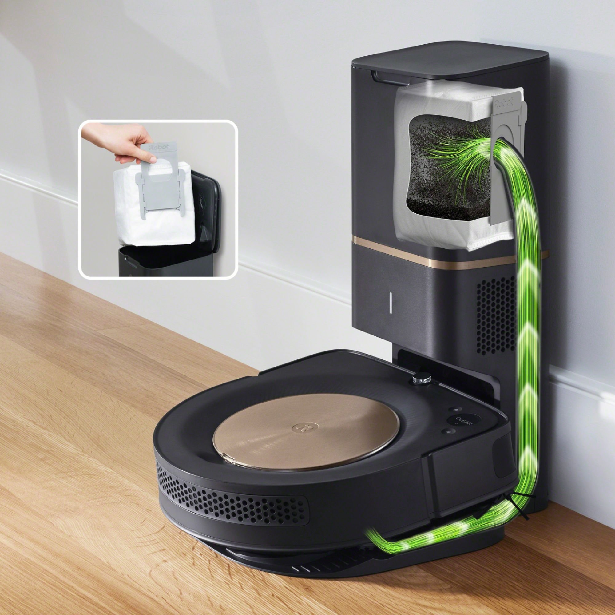 S955020 iRobot Roomba s9+ WiFi Robotic Vacuum with Automatic Dirt Disposal-3