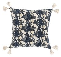 Blue Cordell Night Throw Pillow with Tassels