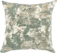 Square Thyme Green Luciana Throw Pillow