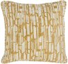 Golden Honey Square Neso Throw Pillow