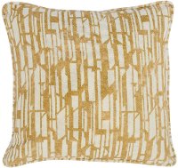 Golden Honey Square Neso Throw Pillow