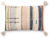 P1159MHMULTI/16X26 Magnolia Home Furniture Multi Color Rectangle Throw Pillow with Tassels