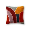 18 Inch Bold Eclectic Multi Color Throw Pillow