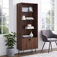 BS68HUTDW Dark Walnut 68 Storage Cabinet