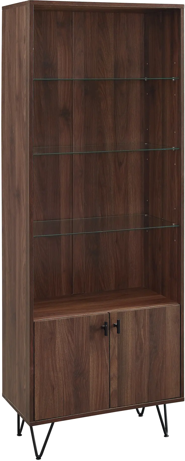 BS68HUTDW Dark Walnut 68 Storage Cabinet-3