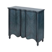 Traditional Navy Blue Two Door Accent Cabinet - Beck