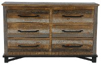 Farmhouse Rustic Pine Dresser - Loft