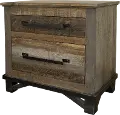 Loft Rustic Pine Nightstand