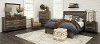 Farmhouse Rustic Pine 4 Piece Queen Bedroom Set - Loft