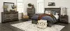 Loft Rustic Pine 4 Piece Queen Bedroom Set