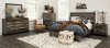Farmhouse Rustic Pine 4 Piece King Bedroom Set - Loft