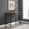 DM35JERDW Dark Walnut 35 Industrial Computer Desk - Jersey