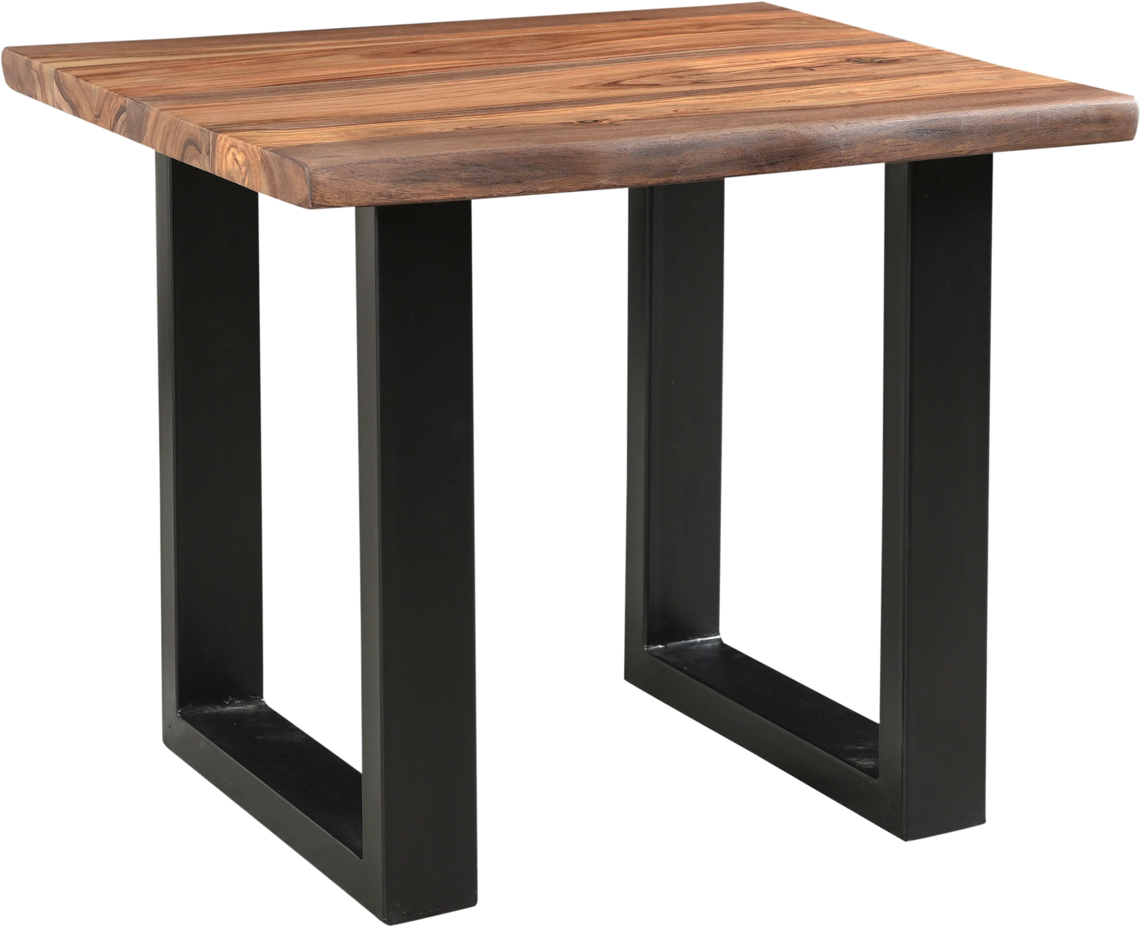 Brownstone Black and Brown Live Edge End Table-2