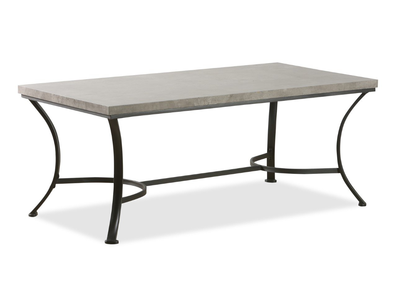 Faux Concrete and Black 3 Pack Occasional Table Set-3