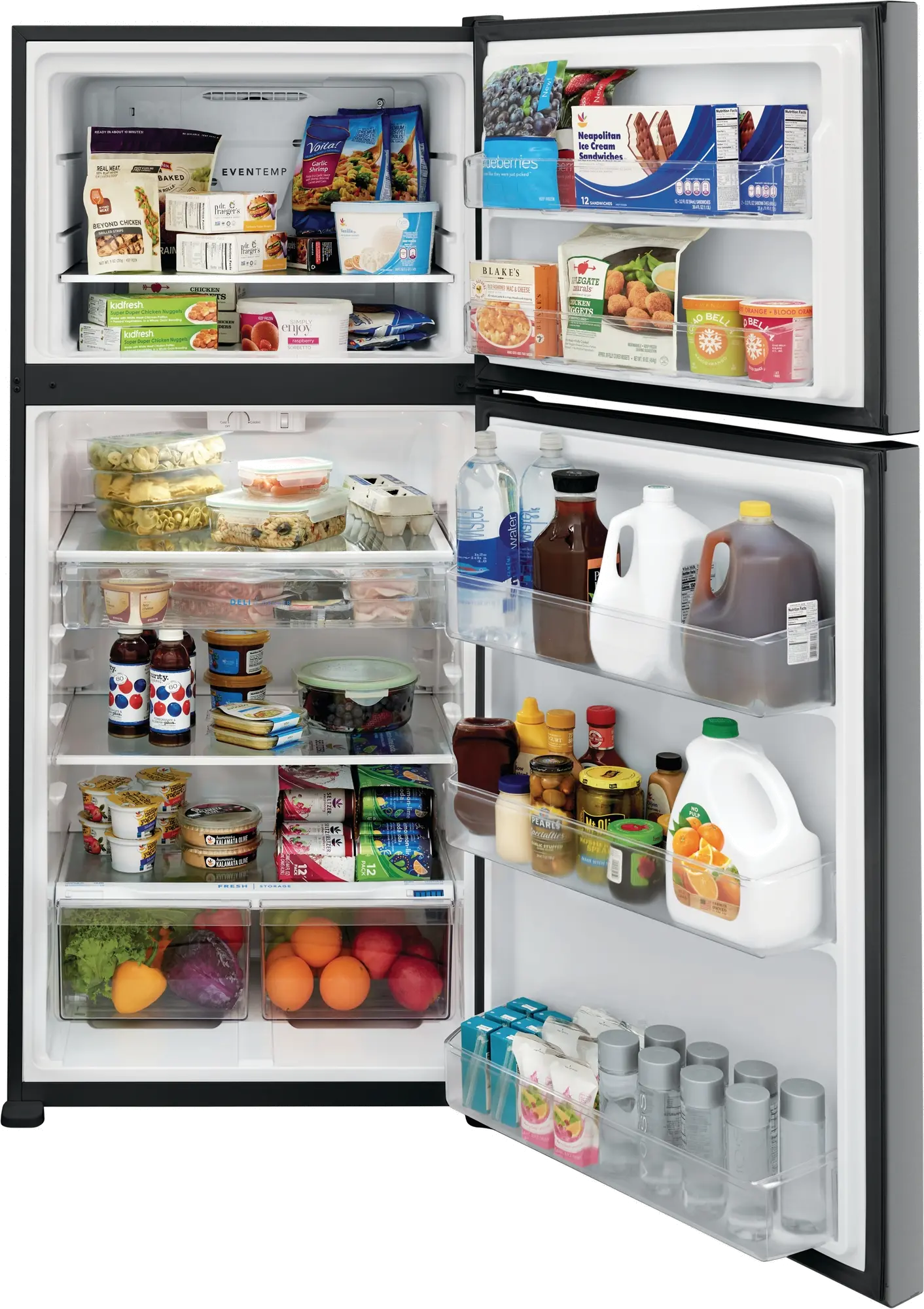 FFTR2045VS Frigidaire 20 cu ft Top Freezer Refrigerator - 30 W Stainless Steel-2