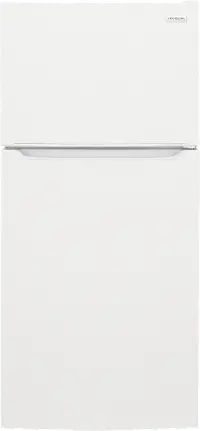 FFTR2045VW Frigidaire 20.0 cu ft Top Freezer Refrigerator - 30 W, White