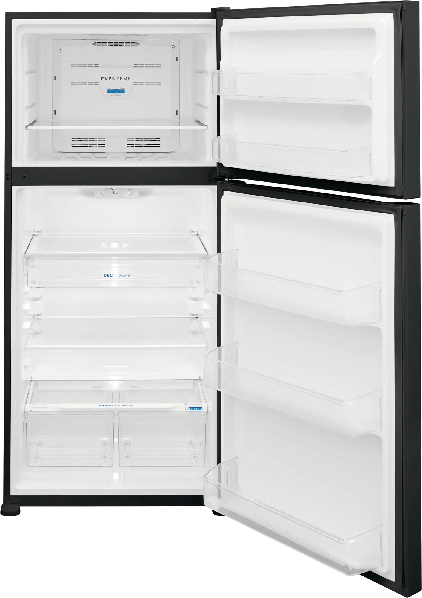 FFTR2045VB Frigidaire 20.0 cu ft Top Freezer Refrigerator - 30 W Black-2