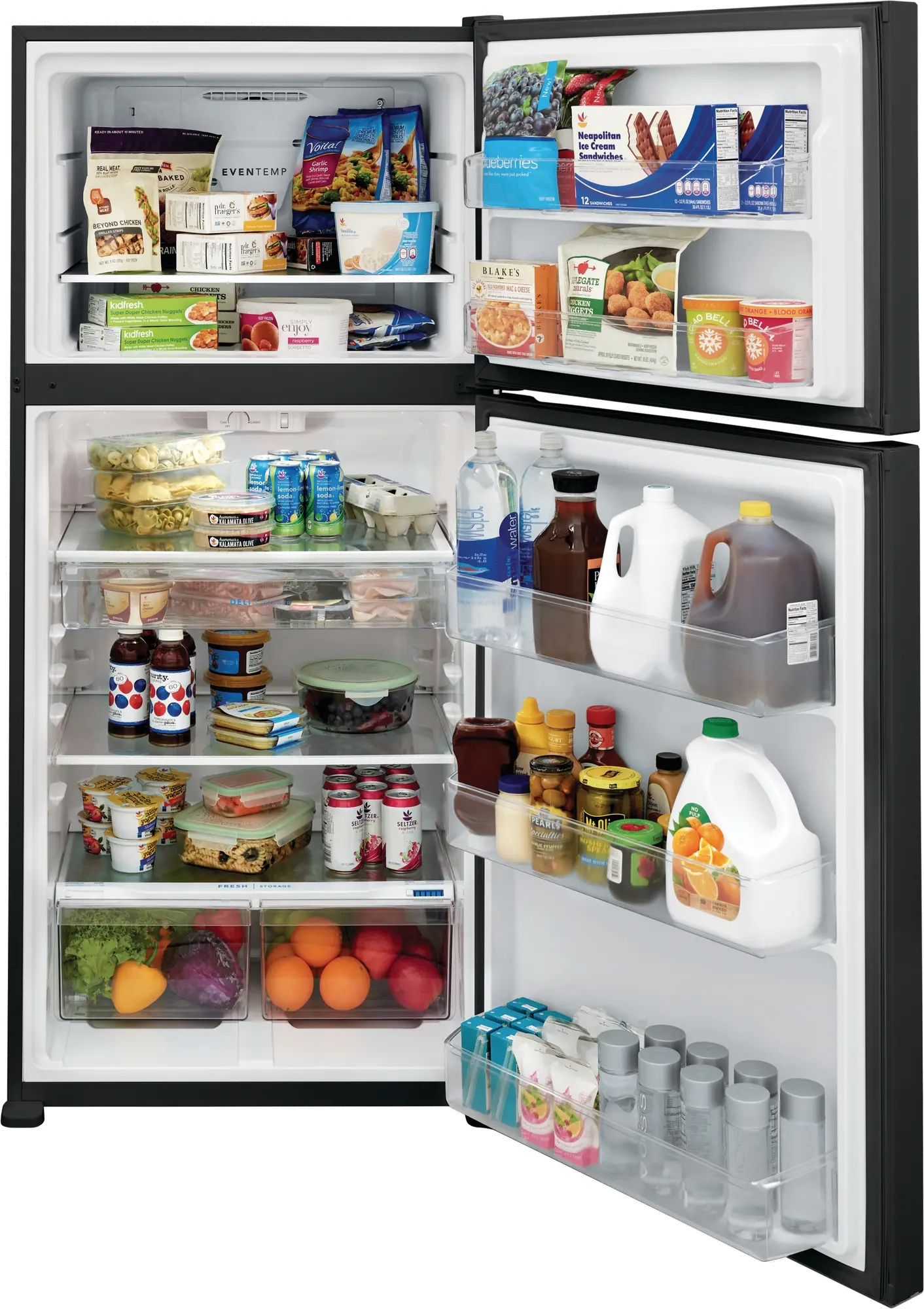 FFTR2045VB Frigidaire 20.0 cu ft Top Freezer Refrigerator - 30 W Black-3