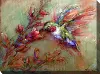 Multi Color Ambrosia BirdPatio Canvas Outdoor-Indoor Wall Art