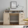 DW58GAVBH Birch 58 3 Drawer Computer Desk with Hutch - Gavin