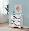 School's Out White and Blue 3 Drawer Dresser