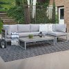 OAW4CSNGY Gray 4 Piece Outdoor Patio Set